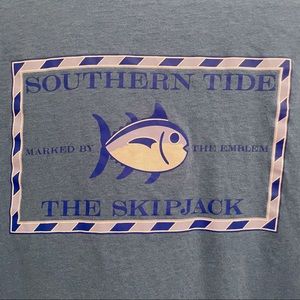 Men’s Blue Southern Tide Tee Skipjack Fishing Short Sleeve T-Shirt